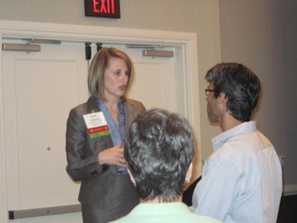 Presenter Tamara Syverson, Revenue Cycle, with attendees